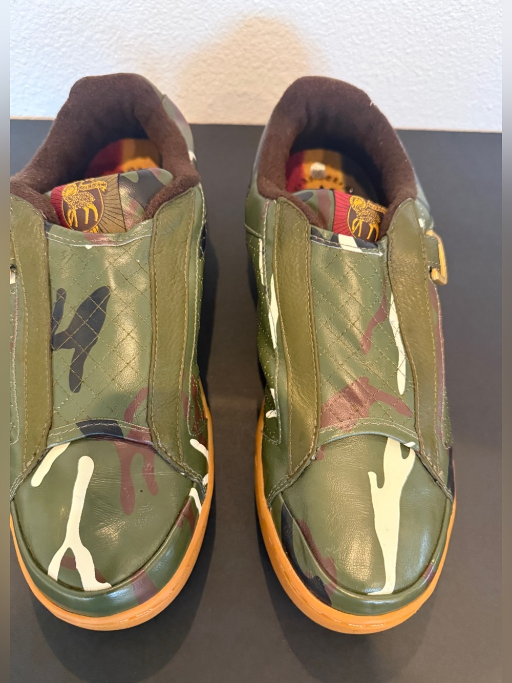 L.A.M.B. Gwen Stefani Royal Elastics Camo Sneakers Women’s 11 / Approx Men’s 9.5 - Picture 2 of 10